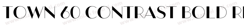 Town 60 Contrast Bold Regular字体转换